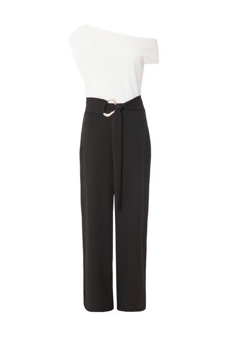 Black Contrast Palazzo Jumpsuit