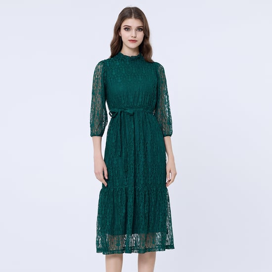 Robe patineuse dentelle - Image 1