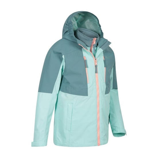 Mountain Warehouse Childrens/Kids Ravine 3 in 1 Wasserdichte Jacke (Teal) - Image 4