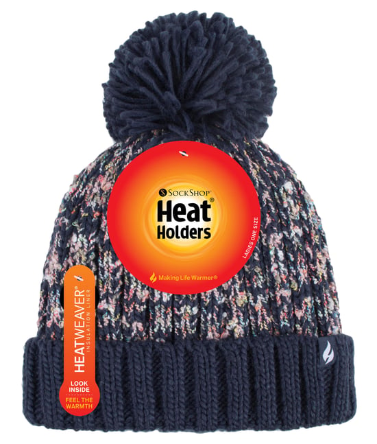 HEAT HOLDERS - Thermische Winterbommelmütze für Damen mit großem Pom Pom - Image 2