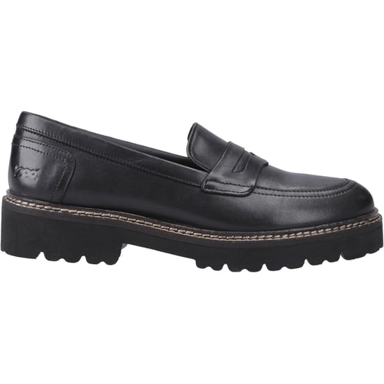 Pod Kenny Leder Damen Schwarz Loafers - Image 5