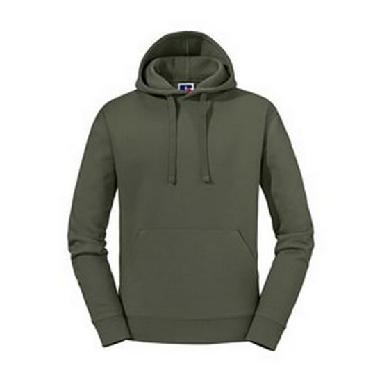 Russell - "Authentic" Kapuzenpullover für Herren (Oliv) - Image 1