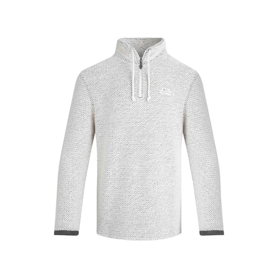 Weird Fish - "Cruiser" Pullover mit kurzem Reißverschluss für Herren (Ecru) - Image 1