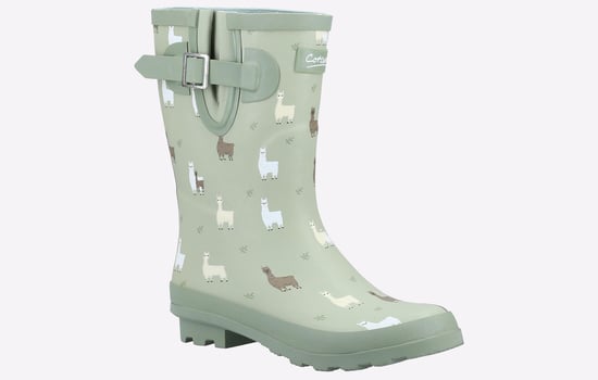 Cotswold Farmyard Mid Gummi-Alpaka-Gummistiefel - Image 2