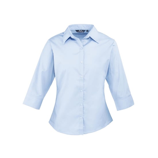 Premier - Hemd für Damen 3/4 Ärmel (Hellblau) - Image 1