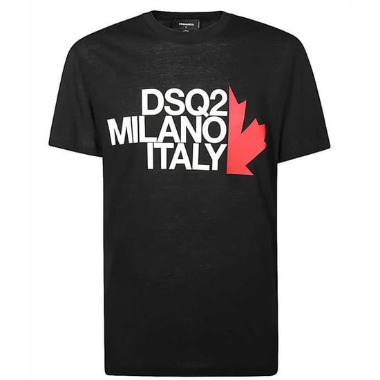 Dsquared2 DSQ2 Milano Italien Schwarzes T-Shirt - Image 1