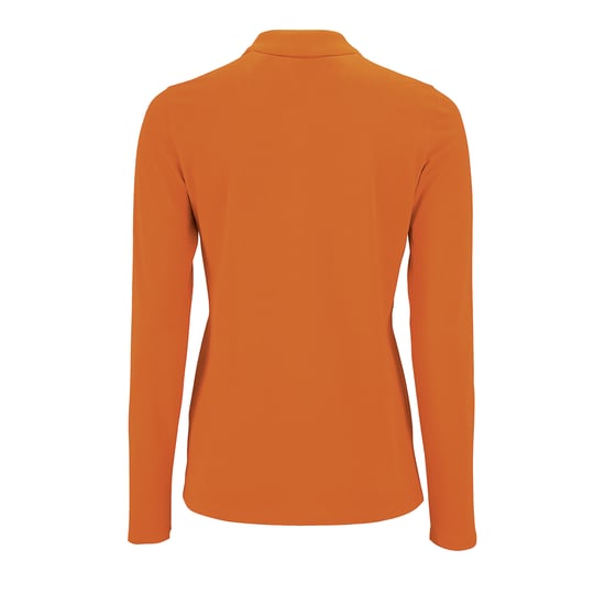 SOLS Womens/Ladies Perfect Langarm-Pique-Poloshirt (Orange) - Image 2