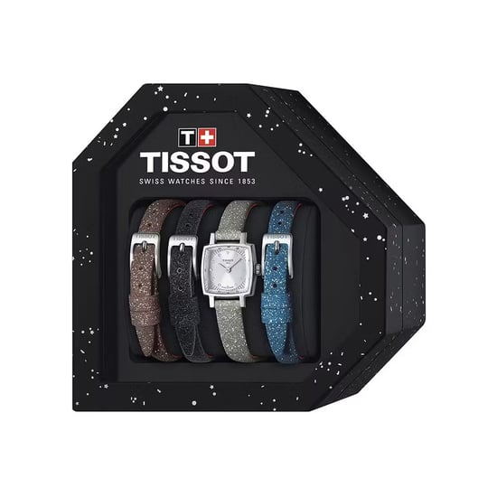 Tissot Lovely Square Festive Kit Damen Pinke Uhr T0581091703602 - Image 6