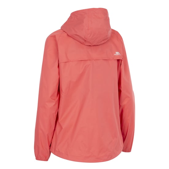 Trespass Womens/Ladies Qikpac Waterproof Packaway Shell Jacket (Peach Blush)