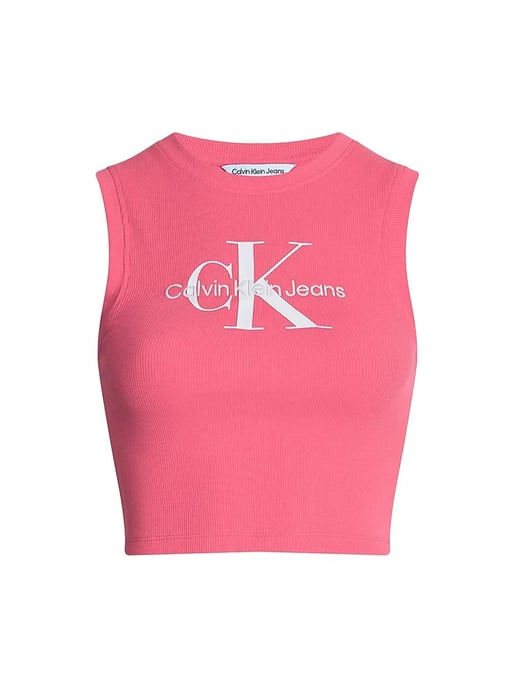 Calvin Klein Damen Classic Front-Logo Tanktop - Image 1