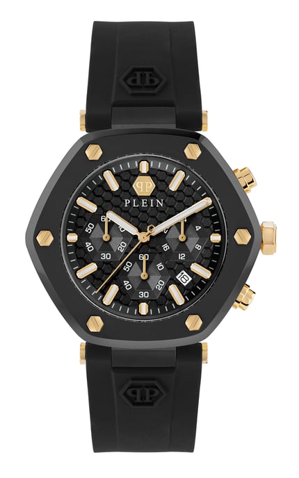 Philipp Plein Das Sechseck Chrono Herren Schwarz Uhr PWZBA0223 - Image 1