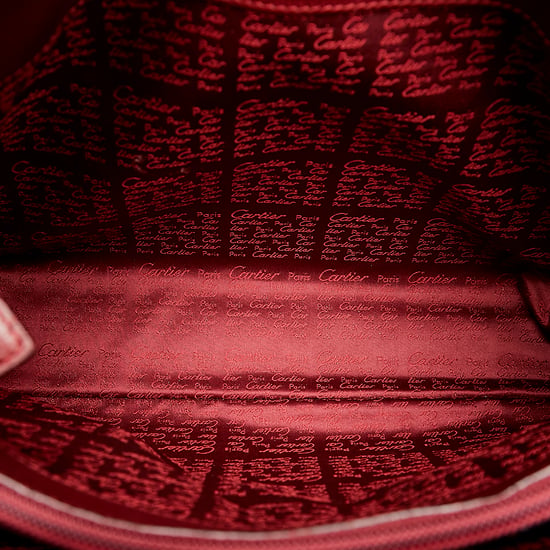Vintage Cartier Must de Cartier Leather Crossbody Bag Red - Image 5