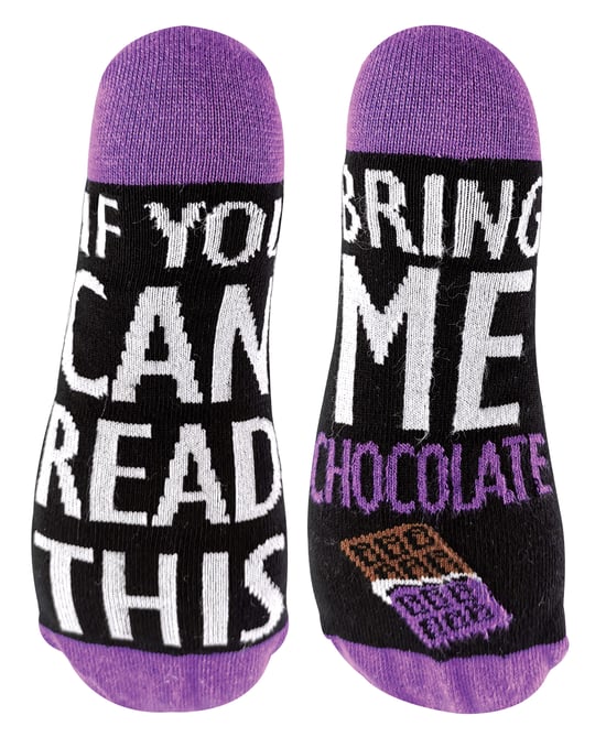 Wenn Sie diese Socken lesen können, bringen Sie mir Socken mit Schokolade - Image 1