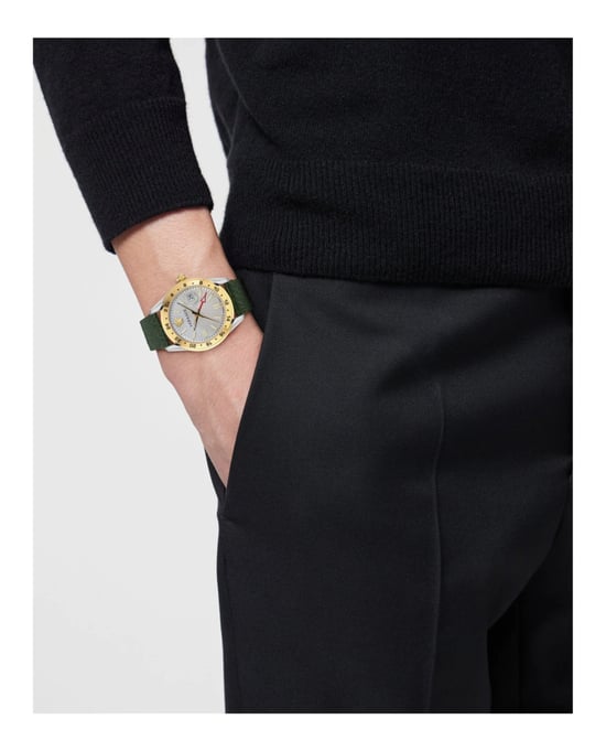 Versace Greca Time Gmt Men's Green Watch VE7C00223