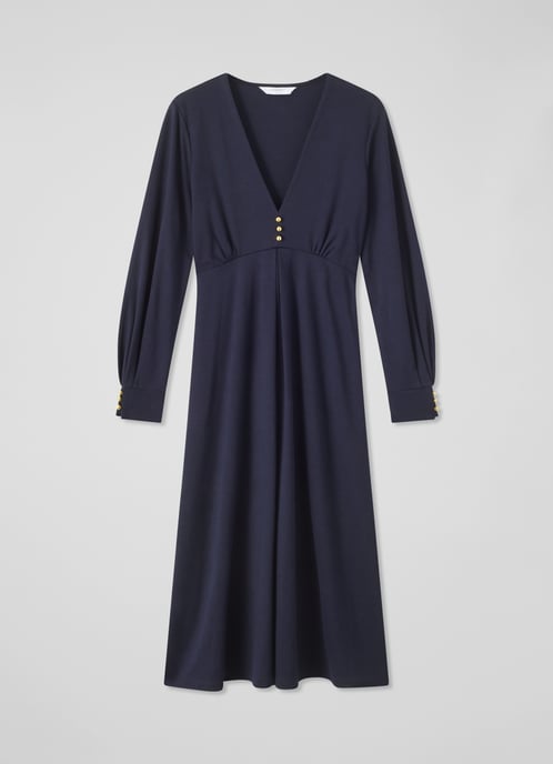 LK Bennett Jenny Petite Dresses, Navy