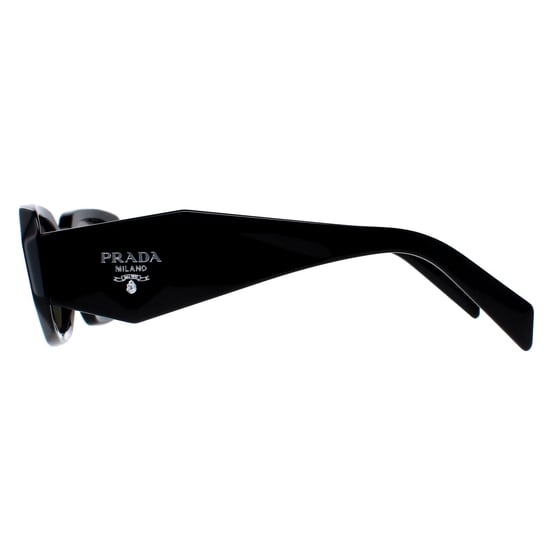 Prada Rectangle Womens Black Light Grey Mirror Silver PR17WS
