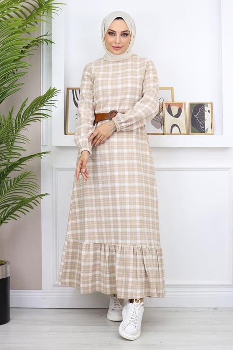 Ruffled Hijab Dress