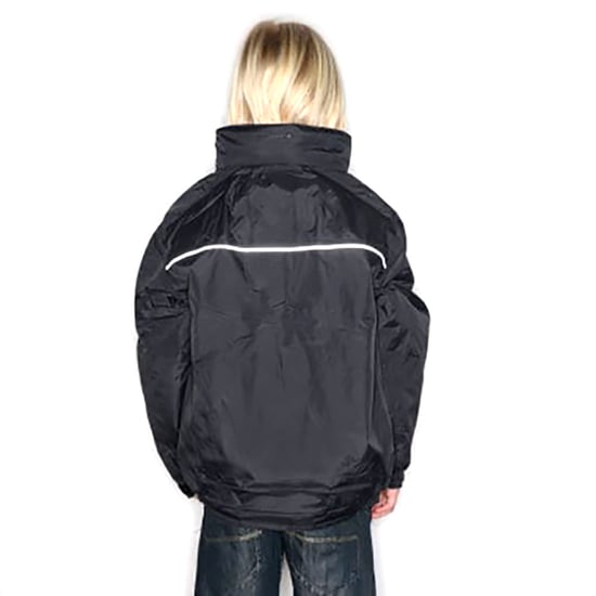 Regatta Kids/Childrens Waterproof Windproof Dover Jacket (Black/Ash)