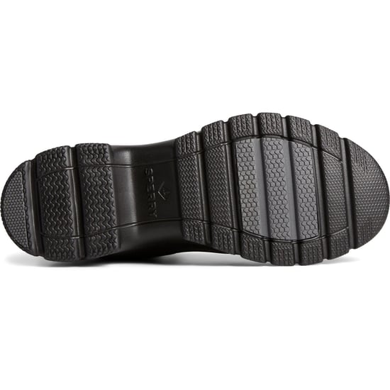 Sperry Duck Float Leder Schwarz Wellington Stiefel - Image 3