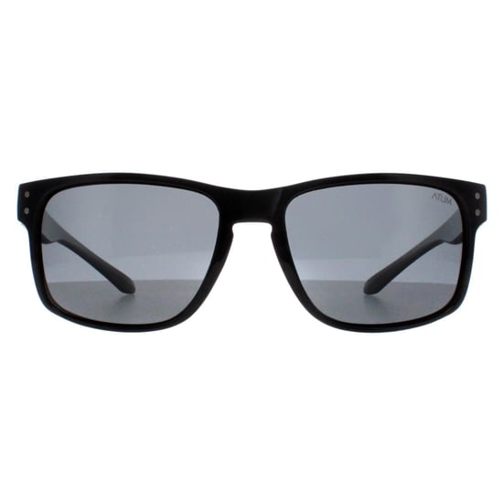 Atum Rectangle Mens Shiny Black Smoke Grey Waterhouse