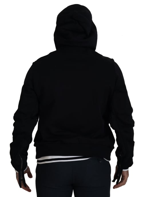 Dolce & Gabbana Schwarze Polyester Kapuzenjacke mit vollem Reißverschluss für Herren - Image 5