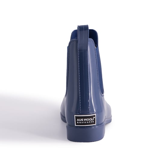 Aus Wooli Australia Womens Rainboots With Sheepskin Insole Included NAVY