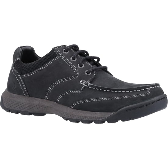 Hush Puppies Mens Dominic Suede Shoes (Black)