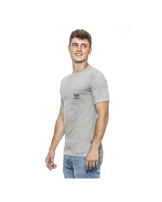 19V69 Italia Mens T-Shirt Grey Ivan Grey