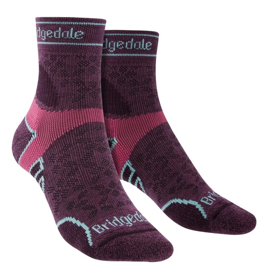 Bridgedale - Leichte Socken aus Merinowolle für Damen - Damson - Image 1
