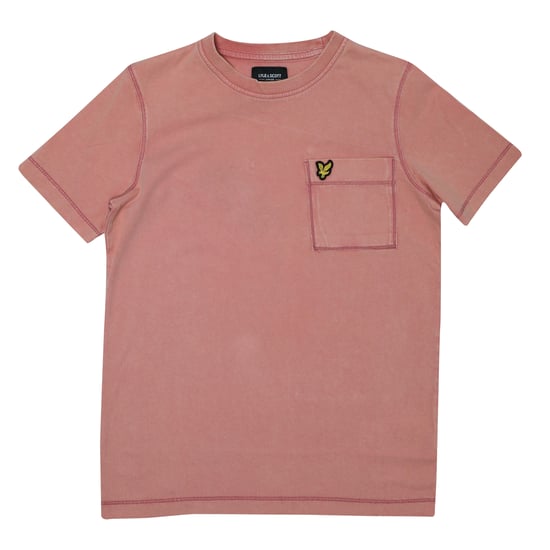 Boy's Lyle And Scott Flatlock T-Shirt in Rose