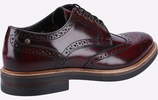 Base London Woburn Hi-Shine Brogue LEATHER Herren - Image 3