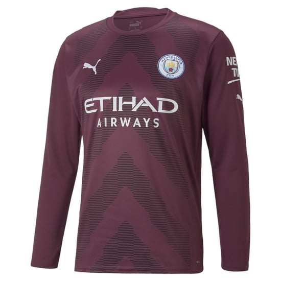 PUMA Mens Manchester City F.C. Football Goalkeeper Long Sleeve Replica Jersey