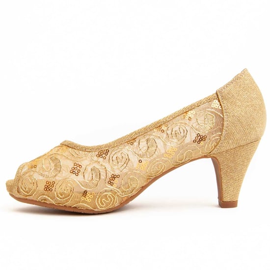 Montevita Absatzschuh Unnecebapas in Gold - Image 5