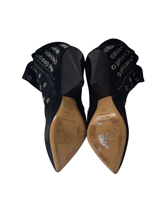 Isabel Marant „Lakky 90“ Ösenstiefel aus schwarzem Wildleder - Image 5