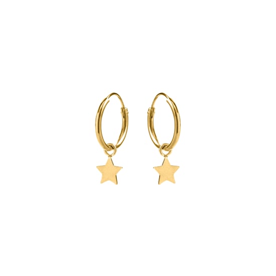 Luxenter, essentielle Ohrringe aus 925er Sterlingsilber mit 18 Karat Gelbgold - Image 2