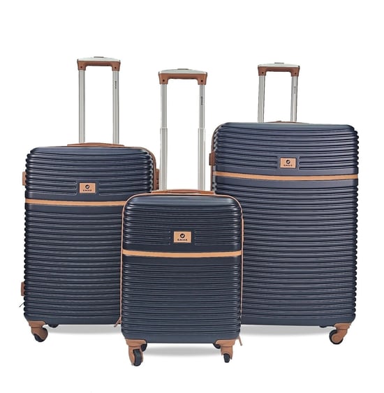 Hartschalen-Koffer Set in Marineblau mit 4 Rollen - Image 2