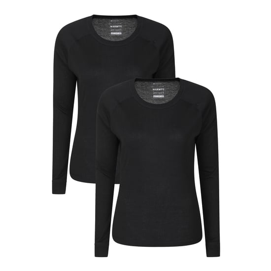 Mountain Warehouse - "Talus" Base Layer Oberteil für Damen (2er-Pack) (Schwarz) - Image 1
