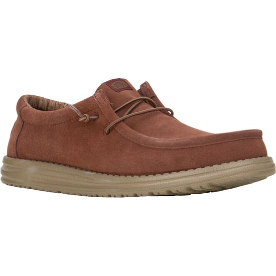 HEYDUDE Wally Wildleder Herren Bootsschuhe Dunkelbraun - Image 1