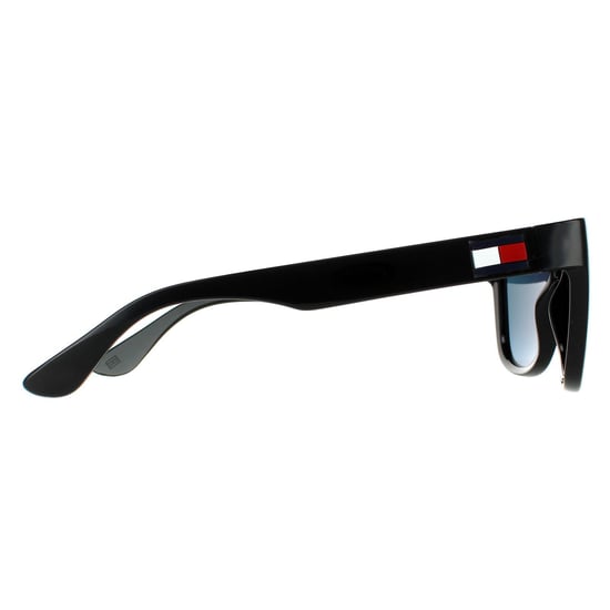 Tommy Hilfiger Square Mens Black Red Mirror Sonnenbrille - Image 4
