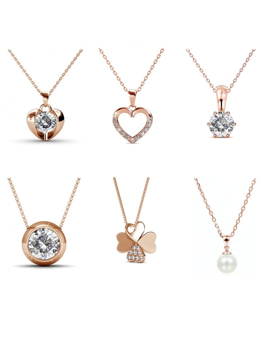 Valentine's Day Herz Box - 14 Juwelen - Rose Gold und Kristall - Image 3