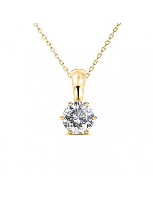 Geburtsstein-Anhänger - Gold und Kristall - Image 1