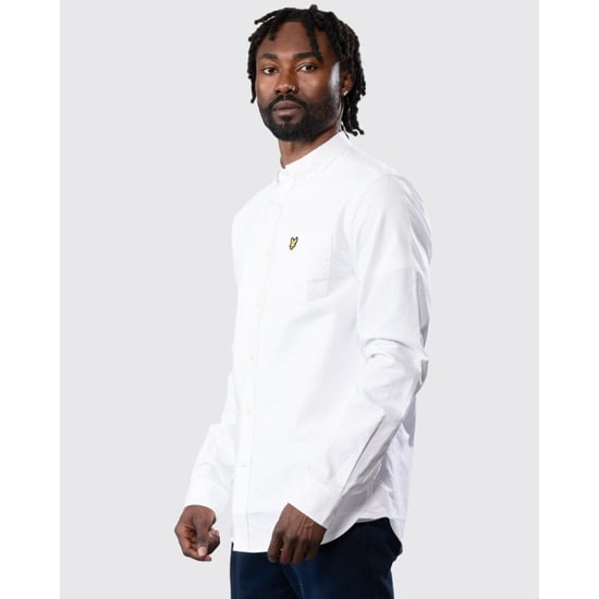 Lyle & Scott Regular Fit Leichtes Oxford-Hemd in Weiß - Image 3