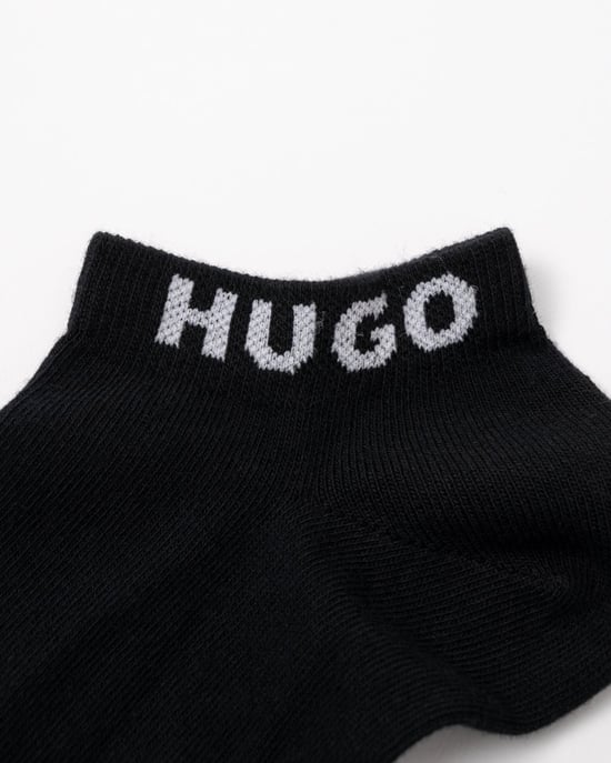 HUGO 3er-Pack Herren Socken aus gekämmter Baumwolle, Knöchelhöhe - Image 2