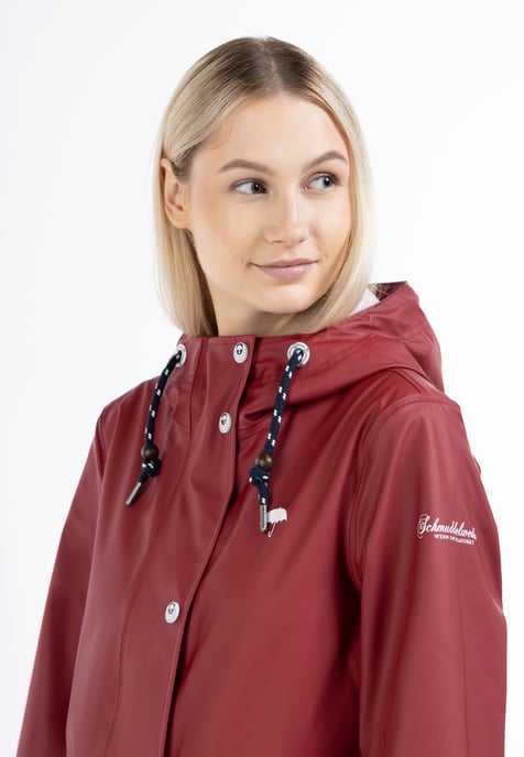 Schmuddelwedda Regenjacke Damen dunkelrot - Image 5
