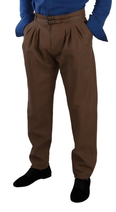 Leder Hosen mit hohem Taillenschnitt und schmalem Bein - Image 4