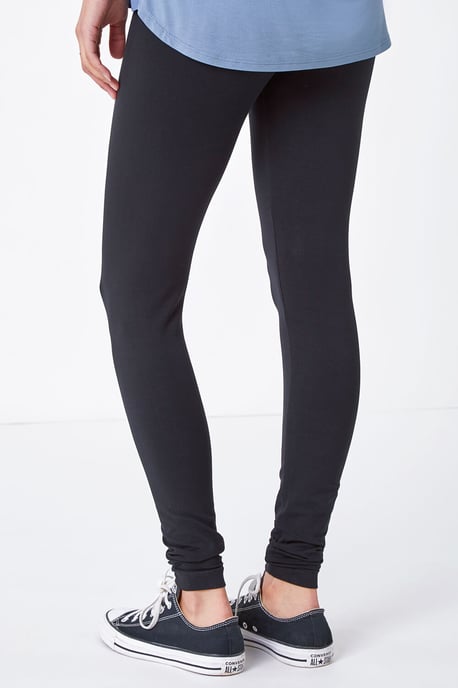 Stretch Plain Leggings - Image 3