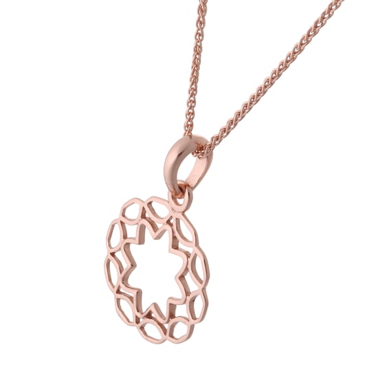 Orphelia 'Jasmine' Damen-Set aus 925er Sterlingsilber: Armband + Ohrringe + Halskette - Rosé SET-7076/1 - Image 3