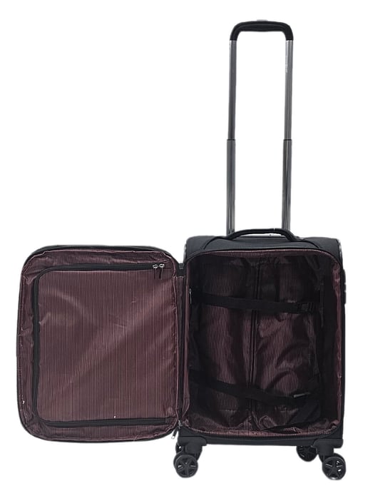 Lightweight 8 Wheel Luggage Travel Soft Cabin Suitcase