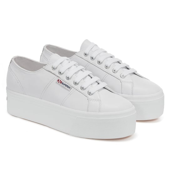 Superga Womens/Ladies 2790 Nappa Leder Turnschuhe (Optic White) - Image 1