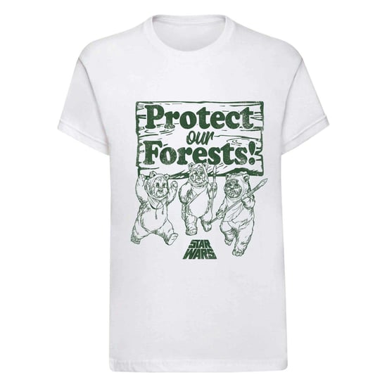 Star Wars Unisex Adult Ewok T-Shirt (White)